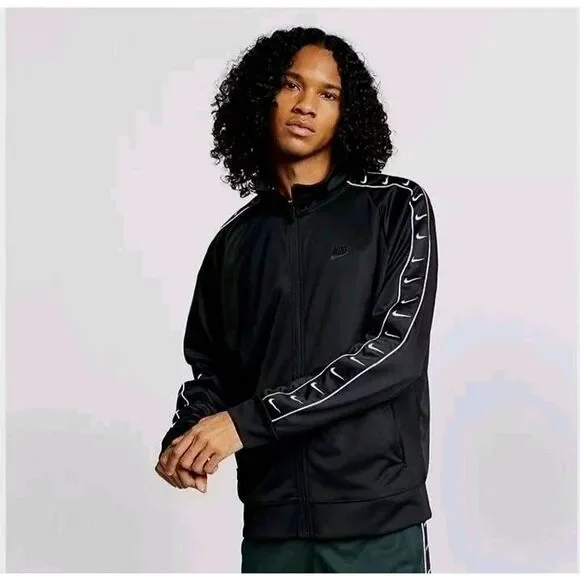 NIKE SWOOSH MENS TAPED TRACK JACKET - Picture 9 of 9